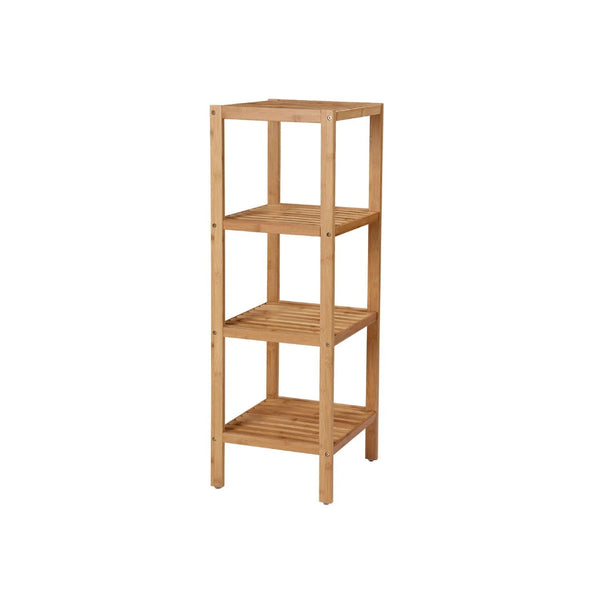 Bathroom Shelf 4-Tier Bamboo Storage Rack 38.6in High – product view 1 | Amaraloft