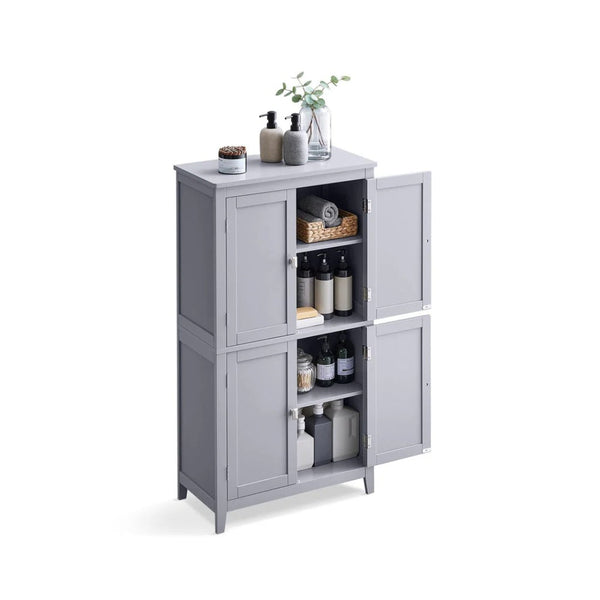 Bathroom Storage Cabinet Floor Cabinet 4 Doors Adjustable Shelves – product view 1 | Amaraloft