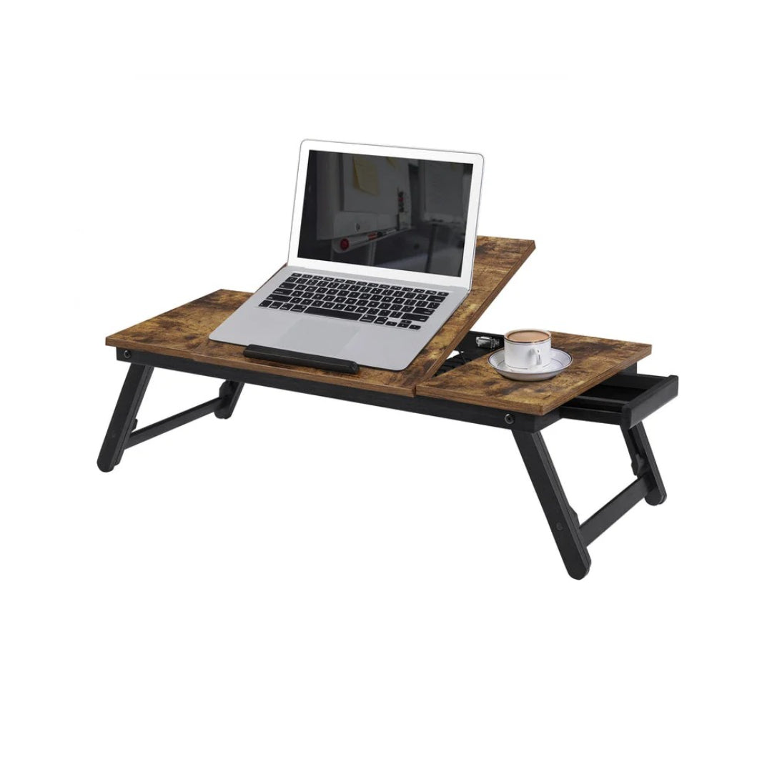 Adjustable Laptop Table With Tilt Top & Foldable Legs Bed Tray – product view 1 | Amaraloft