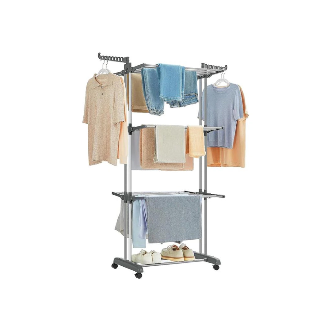 Clothes Drying Rack 4-Tier Foldable Laundry Stand 67.7in High – product view 1 | Amaraloft