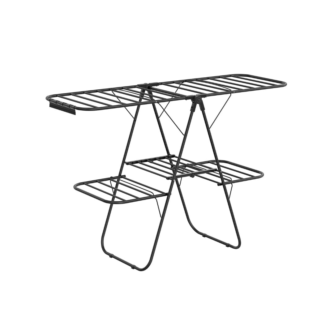 Clothes Drying Rack Foldable 2-Level With Adjustable Wings 67.3in – product view 3 | Amaraloft