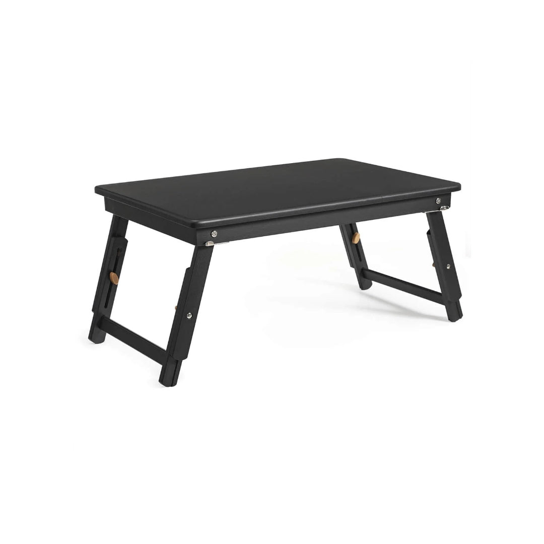 Bamboo Laptop Bed Desk With Tilting Top & Adjustable Height – product view 2 | Amaraloft