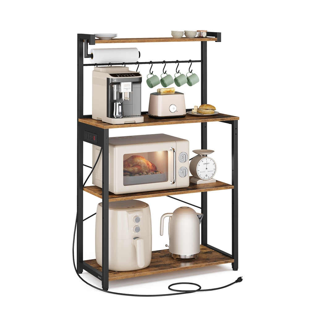 Kitchen Bakers Rack With Power Outlet - product photo 01