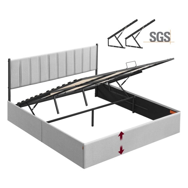 Lift Up Storage Bed Frame King Size - product photo 01