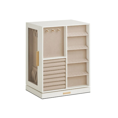 Rotating Jewelry Box Organizer With 5 Drawers And Hooks – product view 1 | Amaraloft