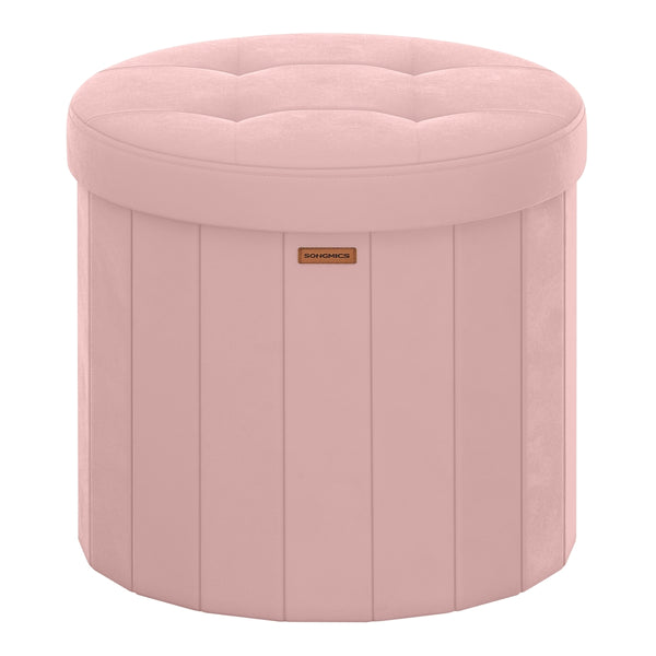 Round Storage Ottoman With Removable Lid - product photo 01