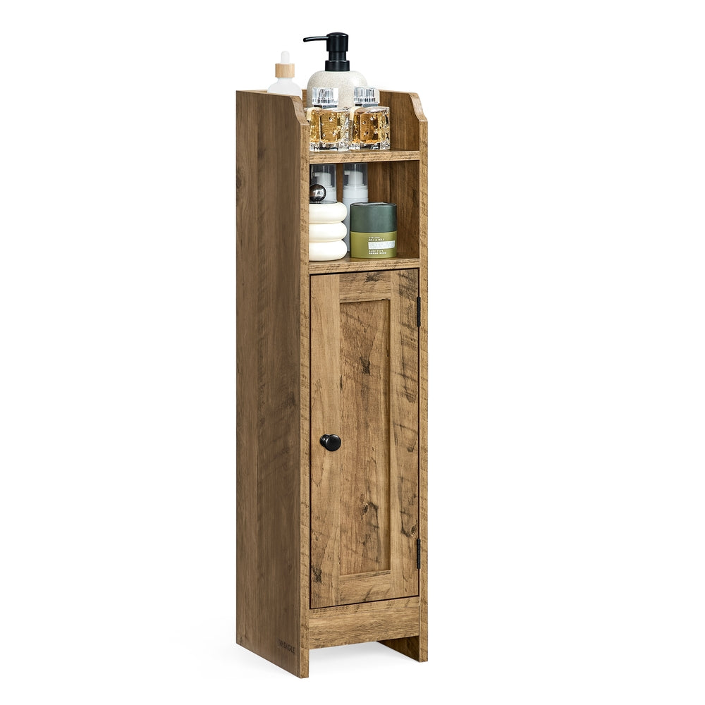 Small Bathroom Storage Corner Floor Cabinet With Door - product photo 01