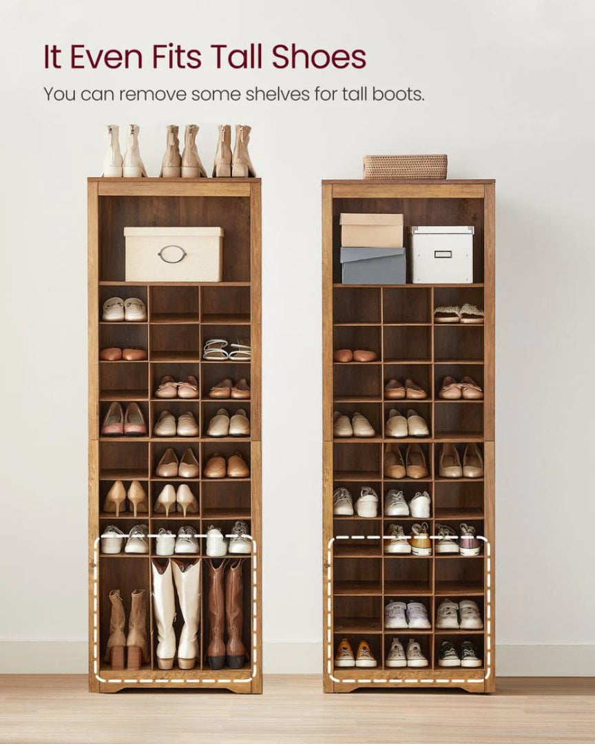 10 Tier Shoe Rack Organizer With Storage Compartments – product view 4 | Amaraloft