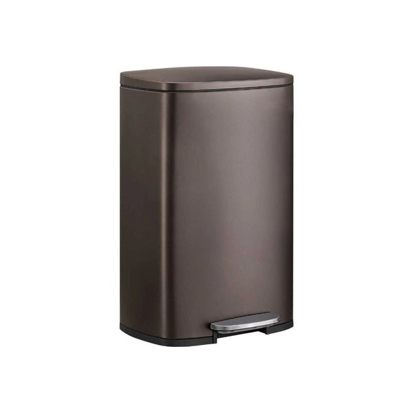 13-Gallon Stainless Steel Step Trash Can with Soft-Close Lid – product view 1 | Amaraloft