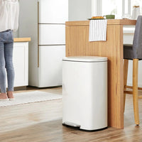 13-Gallon Stainless Steel Step Trash Can with Soft-Close Lid – product view 15 | Amaraloft