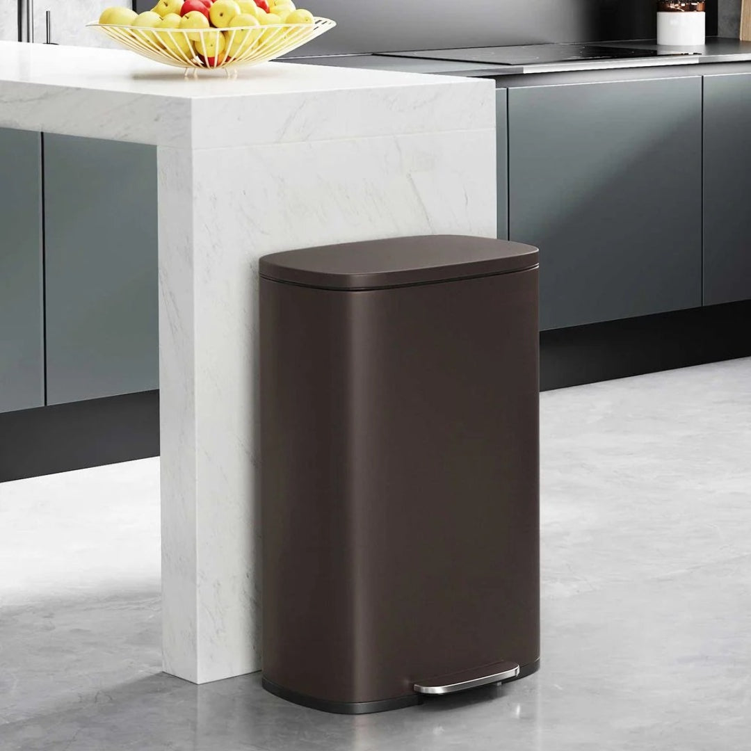 13-Gallon Stainless Steel Step Trash Can with Soft-Close Lid – product view 20 | Amaraloft