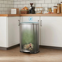 13-Gallon Stainless Steel Step Trash Can with Soft-Close Lid – product view 24 | Amaraloft