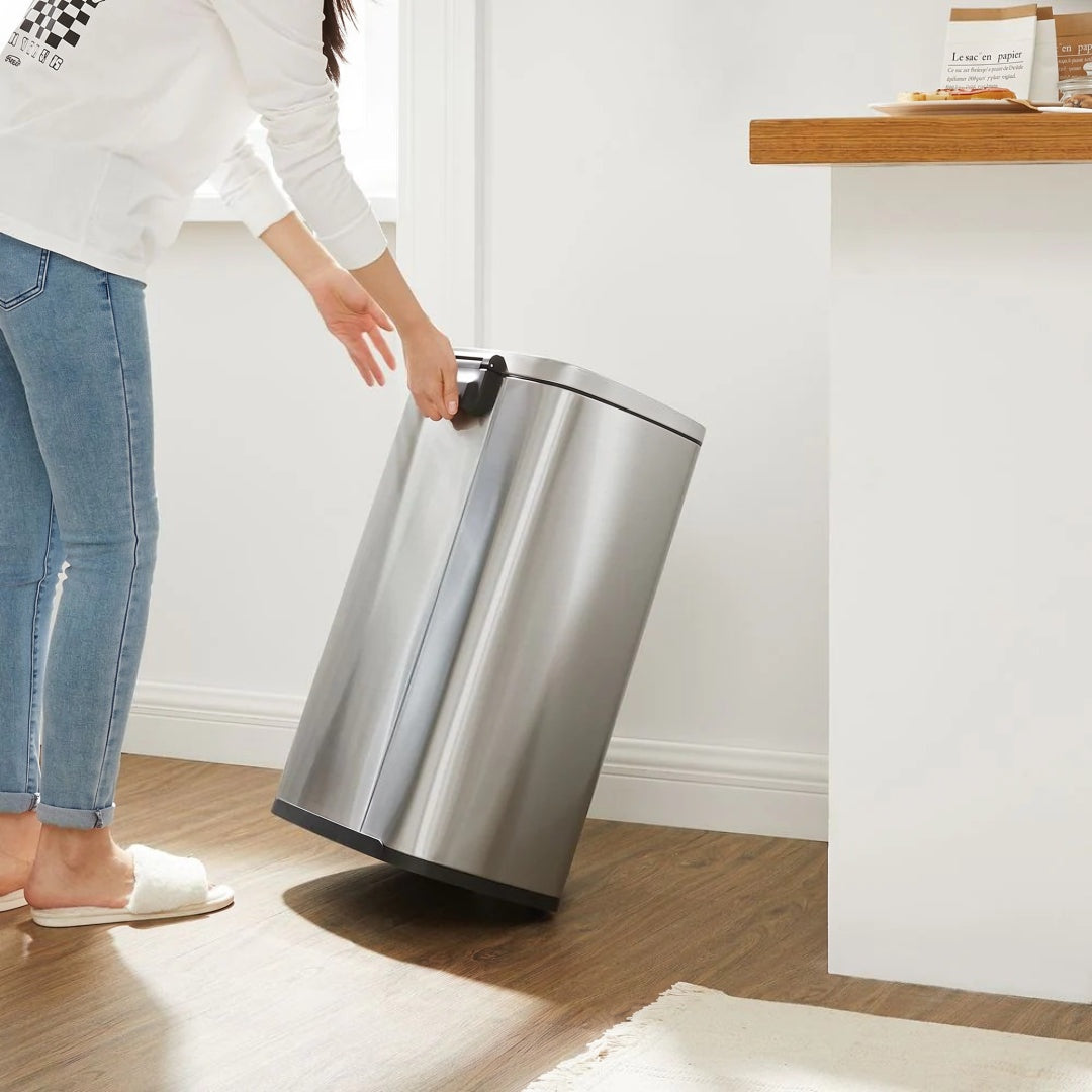13-Gallon Stainless Steel Step Trash Can with Soft-Close Lid – product view 28 | Amaraloft