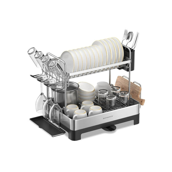 2-Tier Dish Drying Rack with Drainboard – product view 1 | Amaraloft