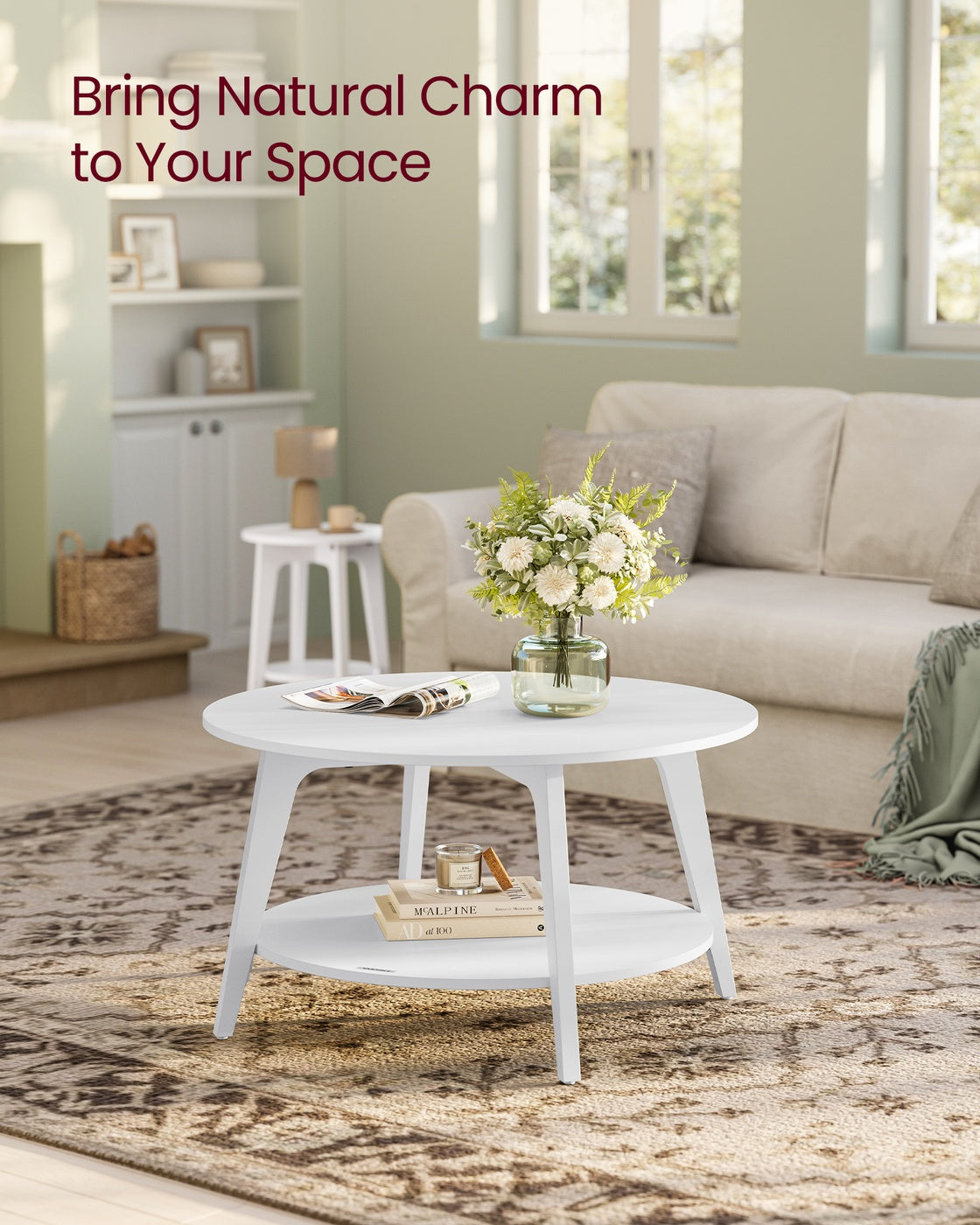 2 Tier Round Coffee Table - product photo 03