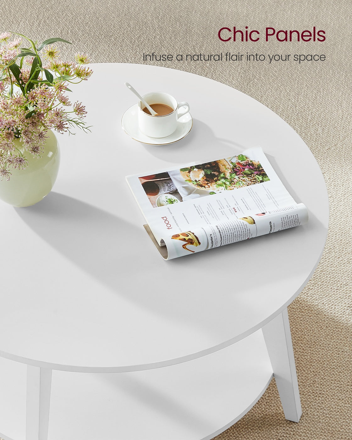 2 Tier Round Coffee Table - product photo 05