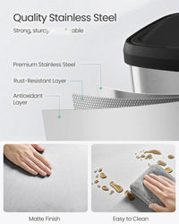 21-Gallon Stainless Steel Kitchen Trash Can with Soft-Close Lid – product view 5 | Amaraloft