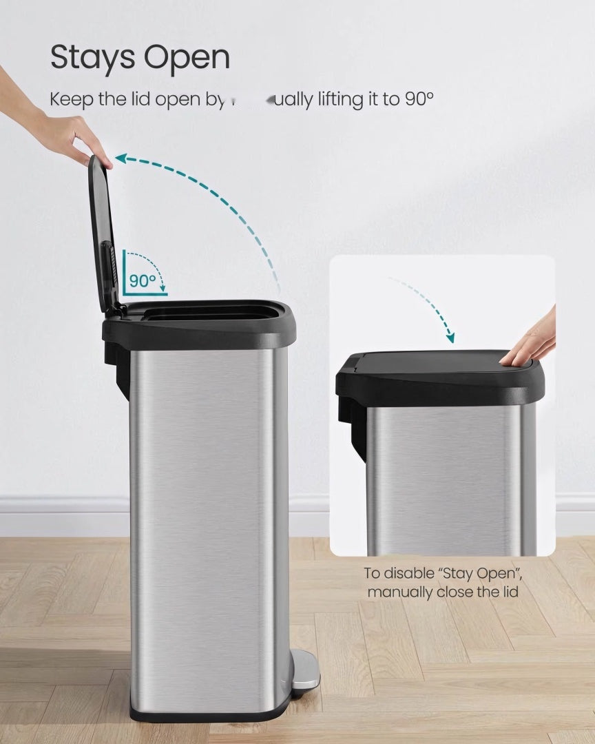 21-Gallon Stainless Steel Kitchen Trash Can with Soft-Close Lid – product view 6 | Amaraloft