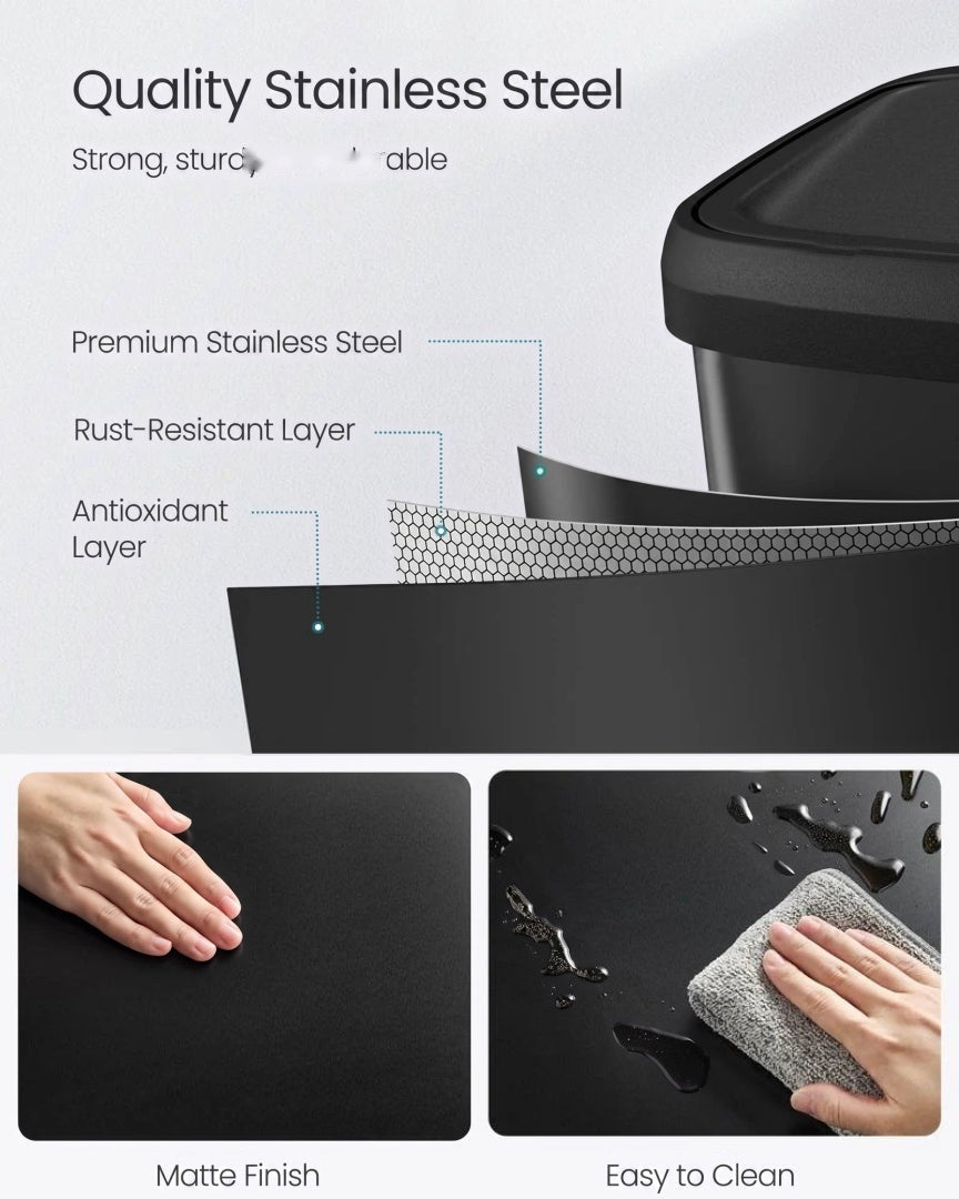 21-Gallon Stainless Steel Kitchen Trash Can with Soft-Close Lid – product view 10 | Amaraloft