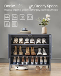 3-Tier Shoe Storage Cabinet with Adjustable Shelf – product view 4 | Amaraloft