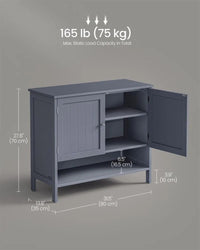 3-Tier Shoe Storage Cabinet with Adjustable Shelf – product view 6 | Amaraloft