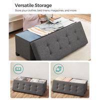 43.3 Inch Storage Ottoman Bench With Lid – product view 14 | Amaraloft