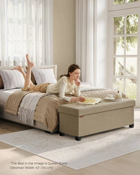 43.3 Inch Storage Ottoman Bench With Lid – product view 18 | Amaraloft