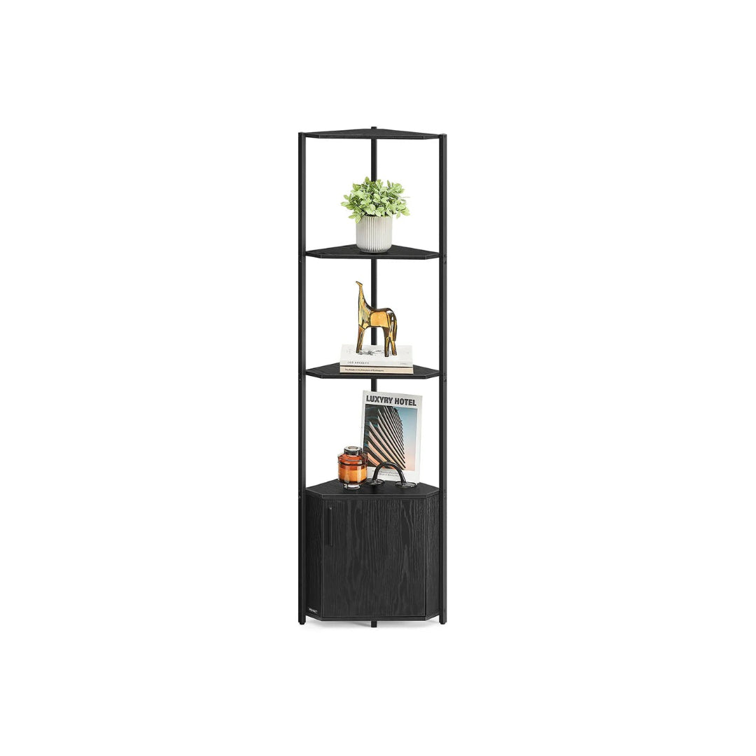 5 Tier Corner Shelving Unit With Cabinet Storage Shelf – product view 1 | Amaraloft