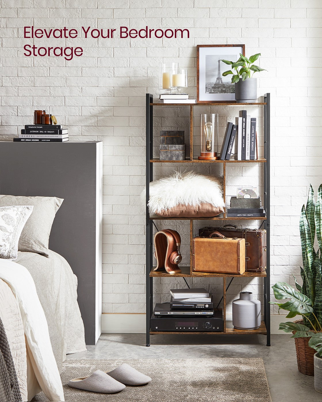 5 Tier Shelving Unit With Open Compartments - product photo 04