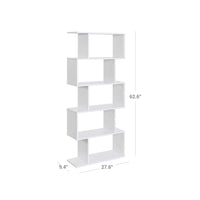 5 Tier Wooden Bookcase Storage Shelf Freestanding – product view 8 | Amaraloft