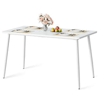 55.1" Dining Table For 4-6 People, Modern Kitchen Table - product photo 01