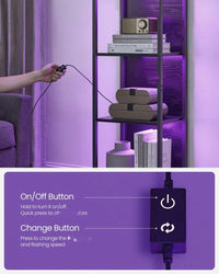 6 Tier LED Bookshelf With Dimmable Lights – product view 5 | Amaraloft