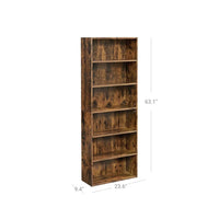 6 Tier Open Bookcase With Adjustable Storage Shelves – product view 8 | Amaraloft