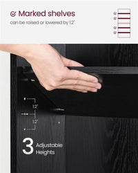 6 Tier Open Bookcase With Adjustable Storage Shelves – product view 13 | Amaraloft