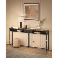70-Inch Console Table with Charging Station and Storage Shelves – product view 13 | Amaraloft