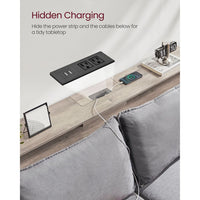 70-Inch Console Table with Charging Station and Storage Shelves – product view 21 | Amaraloft
