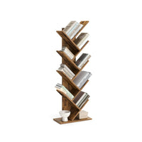 9 Tier Tree Bookshelf Space Saving Bookcase Storage Shelf – product view 2 | Amaraloft