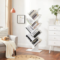 9 Tier Tree Bookshelf Space Saving Bookcase Storage Shelf – product view 4 | Amaraloft