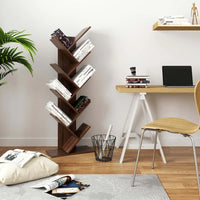 9 Tier Tree Bookshelf Space Saving Bookcase Storage Shelf – product view 14 | Amaraloft