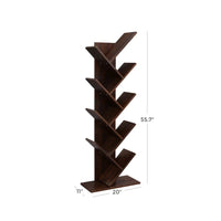 9 Tier Tree Bookshelf Space Saving Bookcase Storage Shelf – product view 16 | Amaraloft