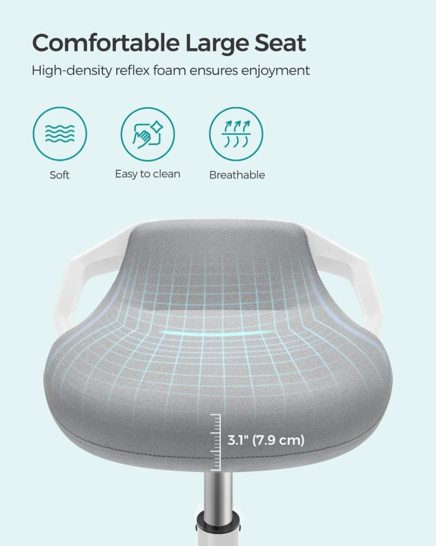 Adjustable Standing Desk Chair With Wobble Base – product view 6 | Amaraloft