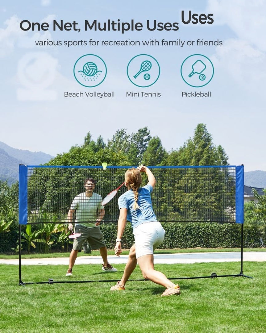 Badminton Net Portable Adjustable Height 35.4-61in Set – product view 11 | Amaraloft