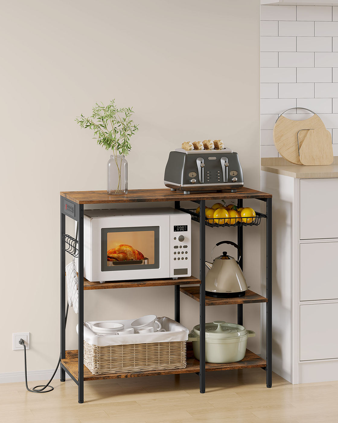 Baker's Rack With Charging Station - product photo 02