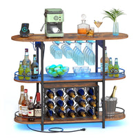 Bar Cabinet With LED Lights And Power Outlets - product photo 01