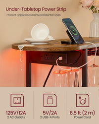 Bar Cabinet With LED Lights And Power Outlets - product photo 30