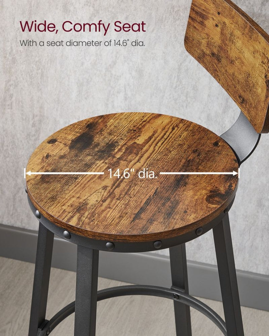 Bar Height Bar Stools with Backrest – product view 10 | Amaraloft