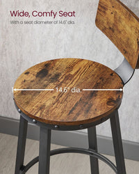 Bar Height Bar Stools with Backrest – product view 10 | Amaraloft