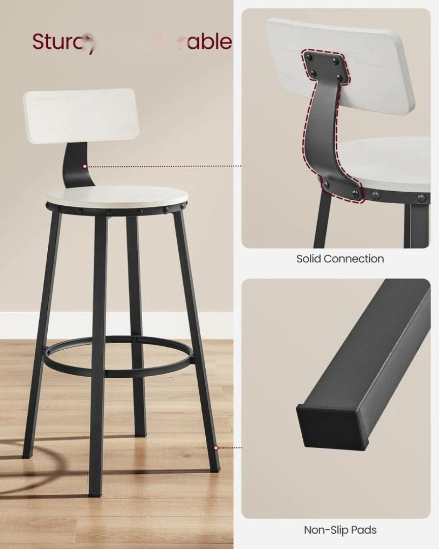 Bar Height Bar Stools with Backrest – product view 20 | Amaraloft