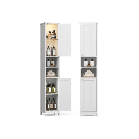 Bathroom Cabinet With Lights Tall Storage Cabinet 66.9in High – product view 1 | Amaraloft