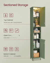 Bathroom Cabinet With Lights Tall Storage Cabinet 66.9in High – product view 4 | Amaraloft